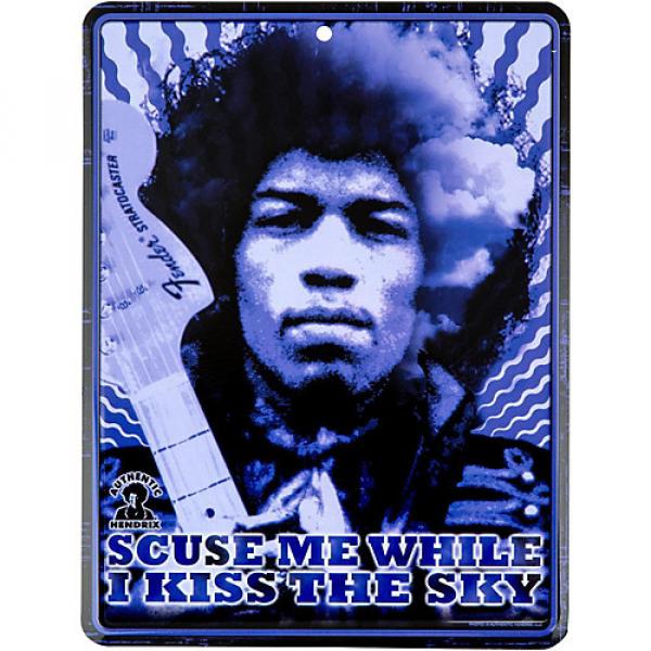 Fender Jimi Hendrix Kiss the Sky Tin Sign #1 image