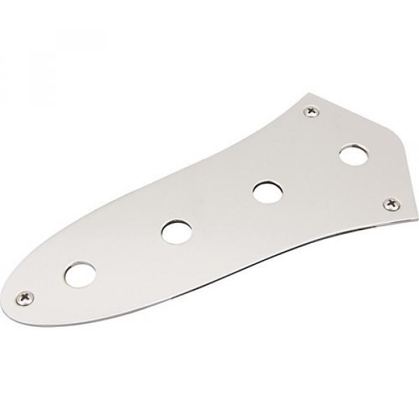 Fender Control Plate for Deluxe Jazz Bass Chrome #1 image