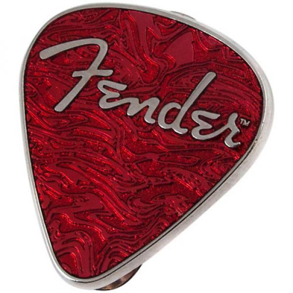 Fender Lapel Pin Guitar Pick Red #1 image
