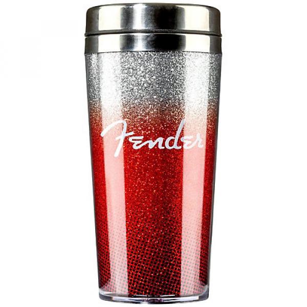 Fender Glitterburst Stainless Travel Mug - Red Red #1 image