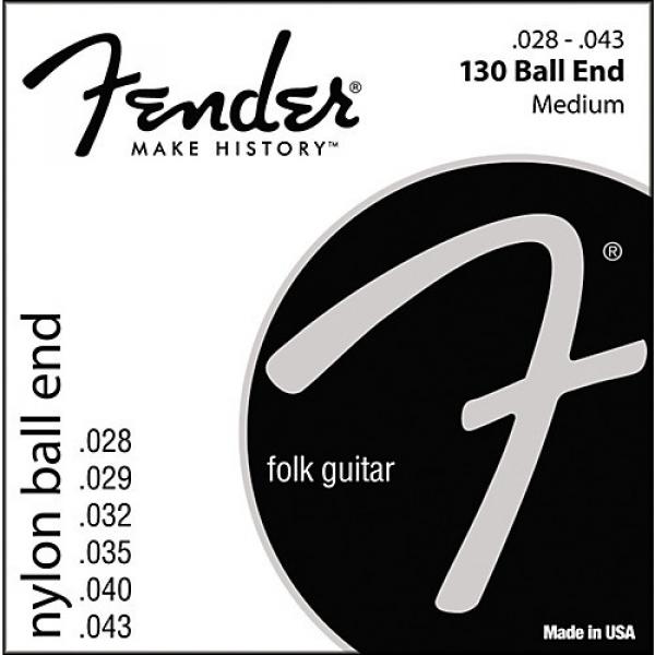 Fender 130 Clear/Silver Classical Nylon Guitar Strings - Ball End #1 image