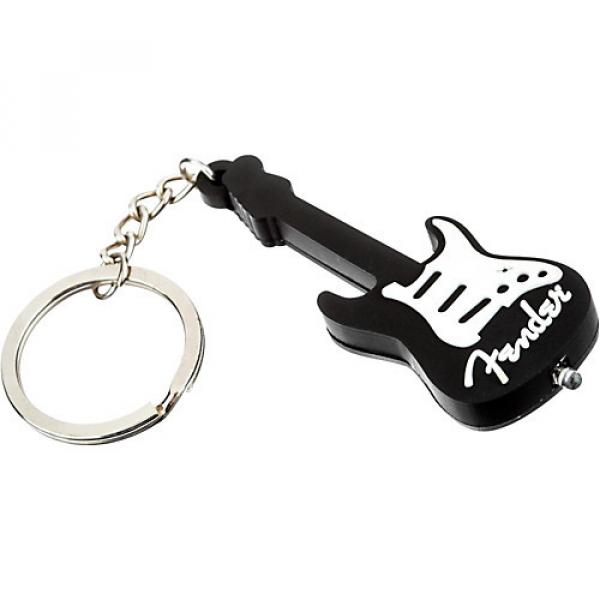 Fender Light-Up Guitar Keychain Black Black #1 image
