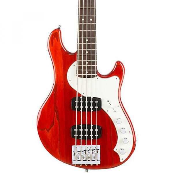 Fender American Elite Dimension Bass V HH, Rosewood, Electric Bass Guitar Cayenne Burst #1 image