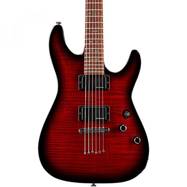 Schecter Guitar Research Demon-6 Electric Guitar Crimson Red Burst #1 image