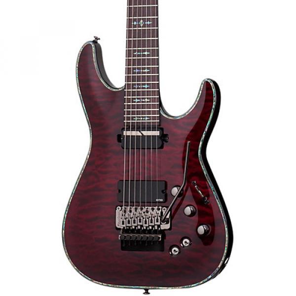 Schecter Guitar Research Hellraiser C-7 with Floyd Rose Sustaniac Electric Guitar Black Cherry #1 image
