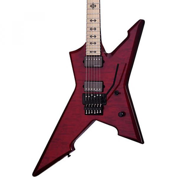 Schecter Guitar Research Cygnus JLX-1 with Floyd Rose Electric Guitar See-Thru Cherry #1 image