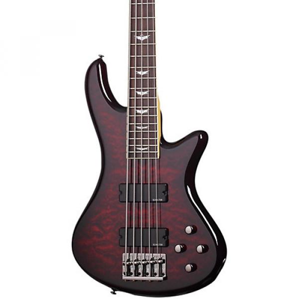 Schecter Guitar Research Stiletto Extreme-5 5-String Bass Black Cherry #1 image