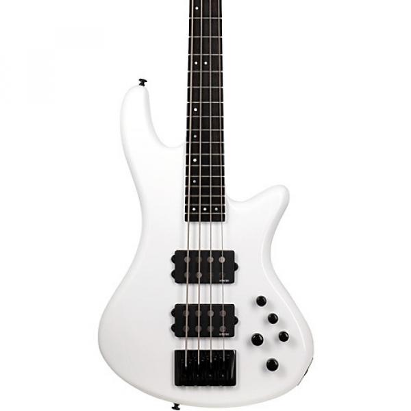 Schecter Guitar Research Stiletto Stage-4 Electric Bass Guitar Gloss White #1 image
