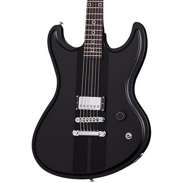 Schecter Guitar Research 2016 Shaun Morgan Signature Electric Guitar Satin Black with Gloss Black Racing Stripes #1 image