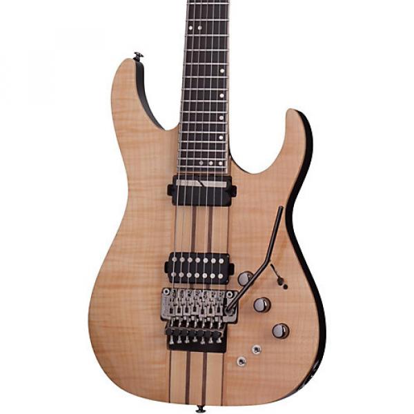 Schecter Guitar Research Banshee Elite-7 with Floyd Rose and Sustainiac Seven-String Electric Guitar Gloss Natural #1 image