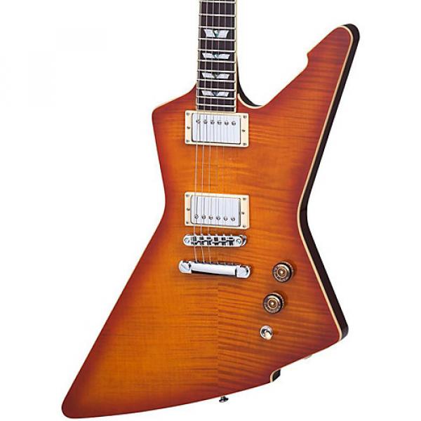 Schecter Guitar Research E-1 Standard Flamed Maple Electric Guitar Honey Sunburst #1 image