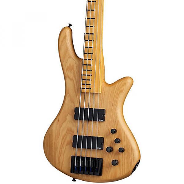 Schecter Guitar Research Stiletto Session-5 Fretless Electric Bass Satin Aged Natural #1 image