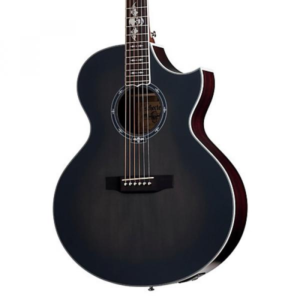 Schecter Guitar Research Synyster Gates 3701 Acoustic-Electric Guitar Transparent Black Burst Satin #1 image