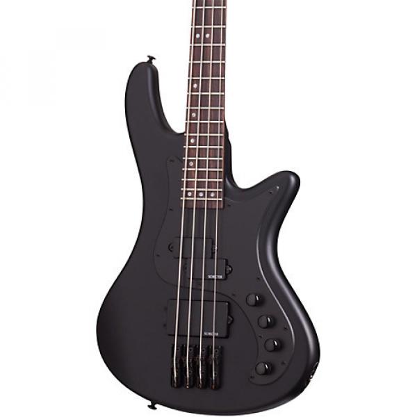 Schecter Guitar Research Stiletto Stealth-4 Electric Bass Guitar Satin Black #1 image