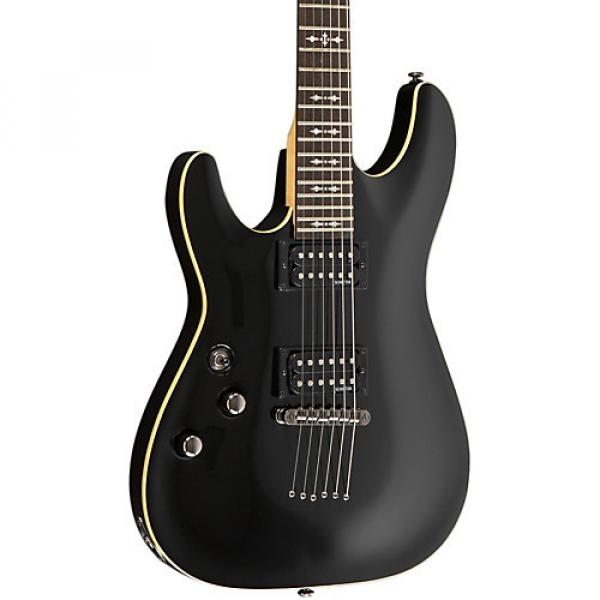 Schecter Guitar Research OMEN-6  Left Handed Electric Guitar Black #1 image