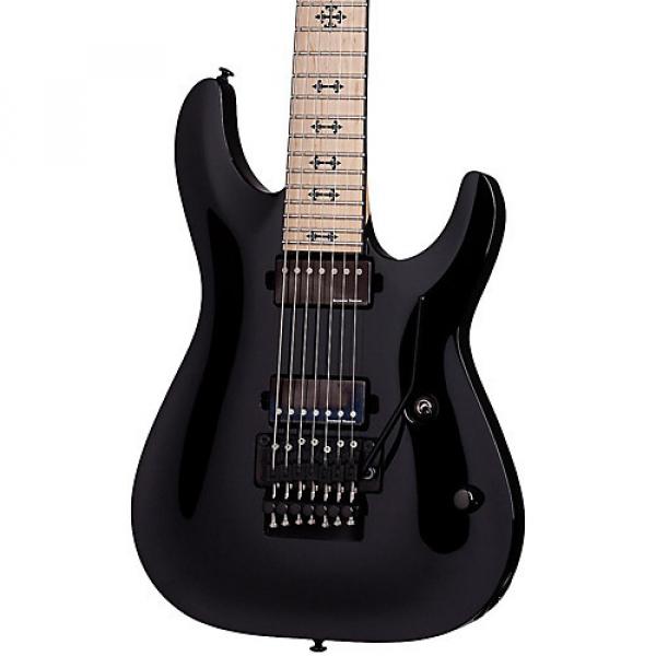 Schecter Guitar Research Jeff Loomis JL-7 with Floyd Rose Electric Guitar Black #1 image