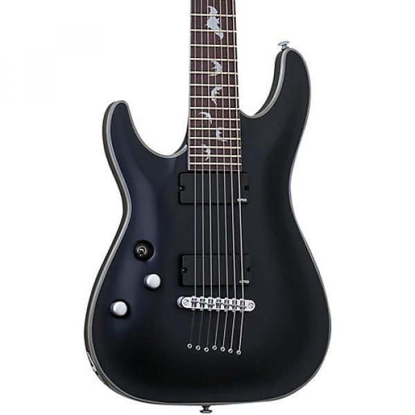Schecter Guitar Research Damien Platinum 7 Left-Handed Electric Guitar Satin Black #1 image