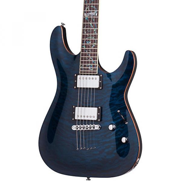 Schecter Guitar Research C-1 Classic Electric Guitar See-Thru Blue #1 image