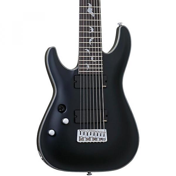 Schecter Guitar Research Damien Platinum 8 Left- Handed Electric Guitar Satin Black #1 image