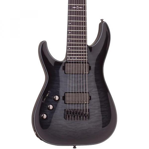 Schecter Guitar Research Hellraiser Hybrid C-8 8 String Left Handed Electric Guitar Transparent Black Burst #1 image