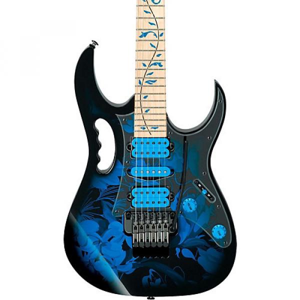 Ibanez JEM77P Steve Vai Signature JEM Premium Series Electric Guitar Blue Floral Pattern #1 image