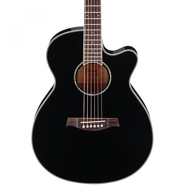 Ibanez AEG10II Cutaway Acoustic-Electric Guitar Black #1 image
