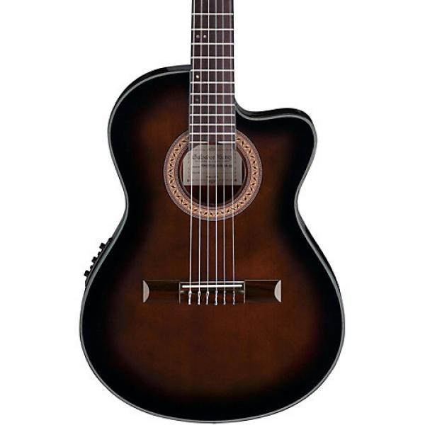 Ibanez GA35 Thinline Acoustic-Electric Classical Guitar Dark Violin Burst #1 image
