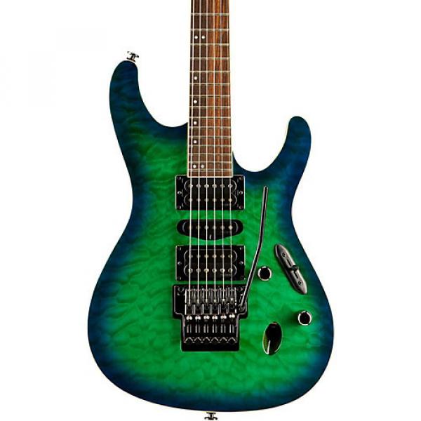 Ibanez S Prestige S6570Q 6 string Electric Guitar Surreal Blue Burst Gloss #1 image