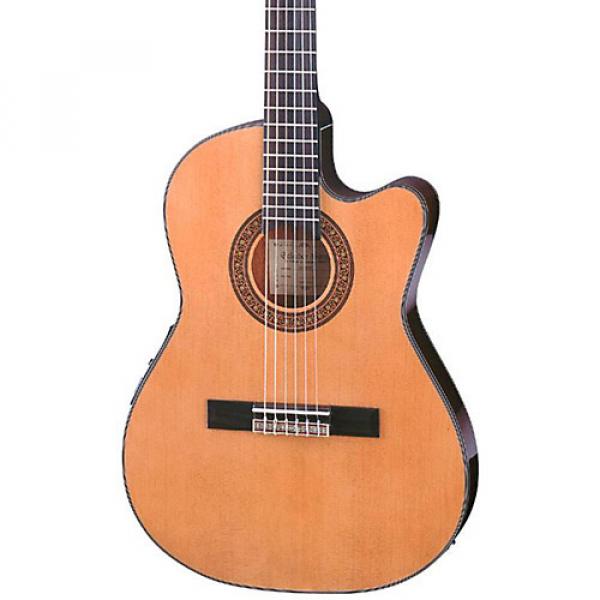 Ibanez GA Series GA5TCE Thinline Classical Acoustic-Electric Guitar Natural #1 image