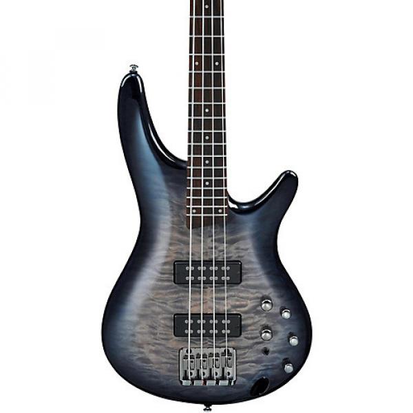 Ibanez SR400EQM Quilted Maple Electric Bass Guitar Fade Blue Burst #1 image