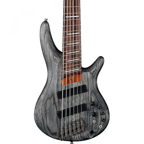 Ibanez SRFF806 Multi-Scale Six-String Electric Bass Guitar Black Stained #1 image