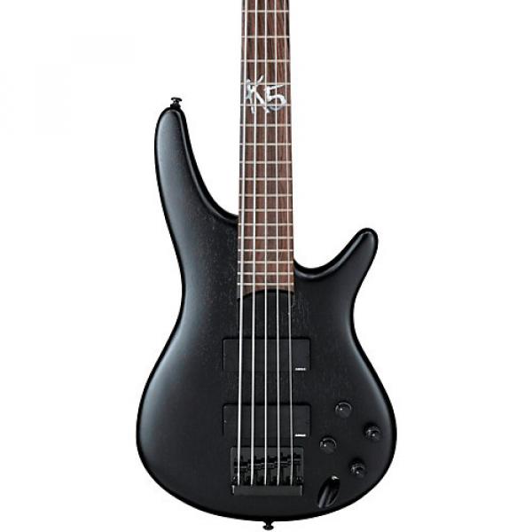 Ibanez K5 Fieldy Signature 5-String Electric Bass Guitar Flat Black #1 image