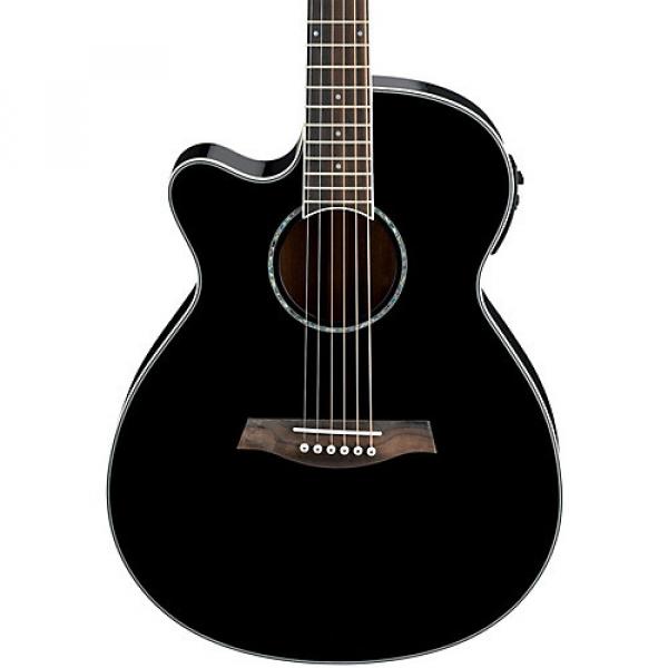 Ibanez AEG10LII Lefty Cutaway Acoustic-Electric Guitar Black #1 image