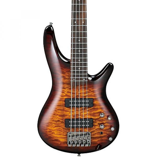 Ibanez SR405EQM Quilted Maple 5-String Electric Bass Guitar Dragon Eye Burst #1 image