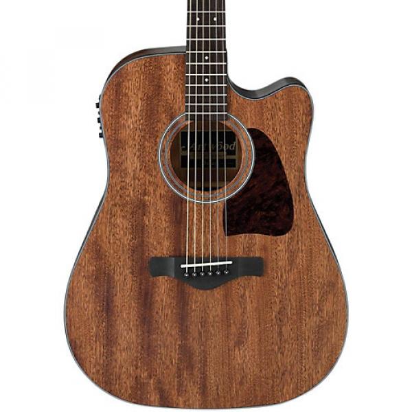 Ibanez AW54CEOPN Artwood Solid Top Dreadnought Acoustic-Electric Guitar Open Pore Natural #1 image