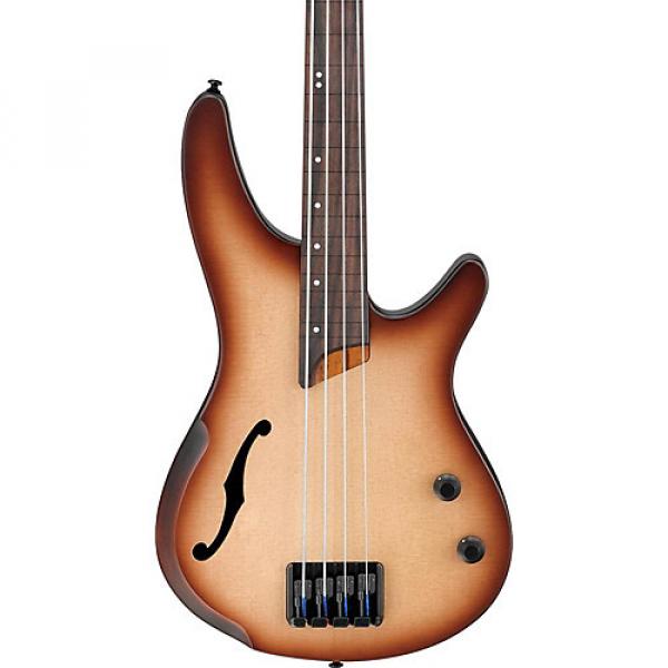 Ibanez SRH500F Fretless Acoustic-Electric Bass Guitar Flat Natural Browned Burst #1 image