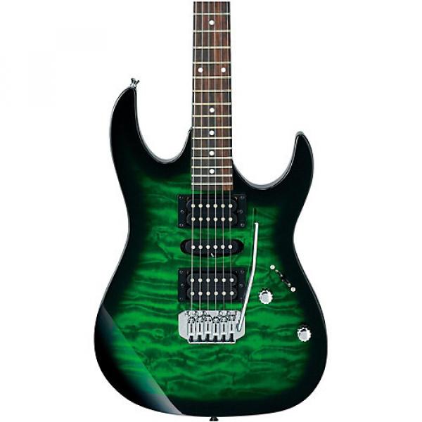 Ibanez GRX70QA GIO RX Series Electric Guitar Transparent Green Burst #1 image