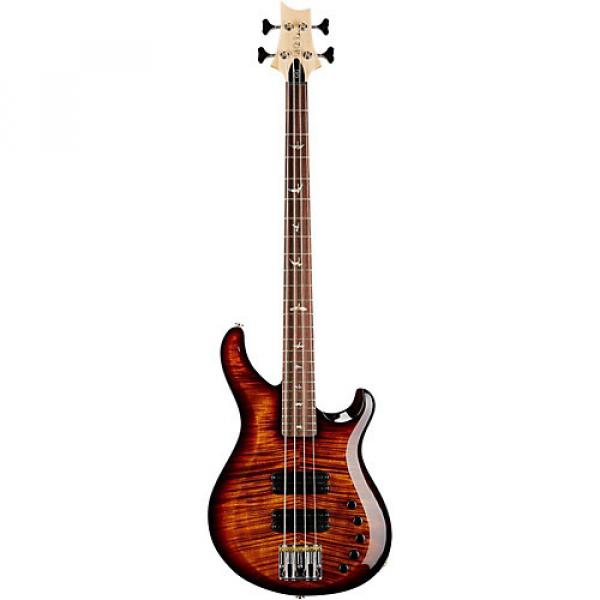 PRS Grainger Flame 10 Top Electric Bass Guitar with Indian Rosewood Fretboard Black Gold Burst #1 image