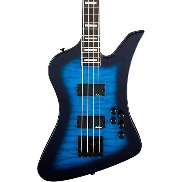 Jackson JS3Q Kelly Bird Electric Bass Guitar Transparent Blue Burst #1 image