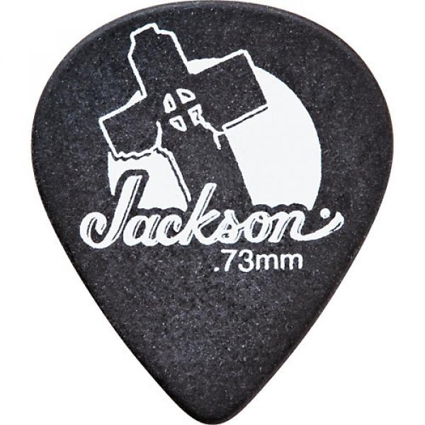 Jackson 511 Black Leaning Cross Guitar Picks - 1 Dozen .50 mm #1 image