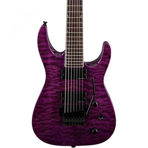 Jackson SLATXSD 3-7 Quilted Maple Top 7-String Electric Guitar Transparent Purple #1 image