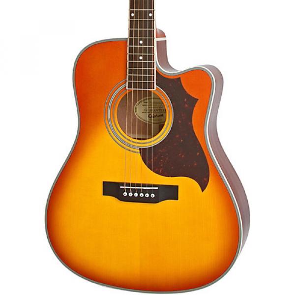 Epiphone FT-350SCE Acoustic-Electric Guitar with Min-Etune Violinburst #1 image