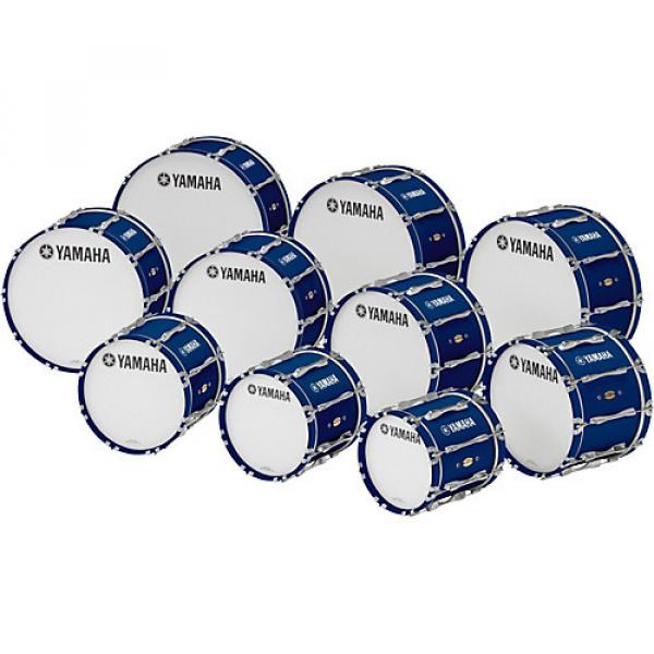 Yamaha 18" x 14" 8300 Series Field-Corps Marching Bass Drum Blue Forest #1 image
