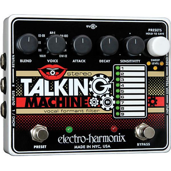 Electro-Harmonix Stereo Talking Machine Vocal Formant Filter Guitar Effects Pedal #1 image