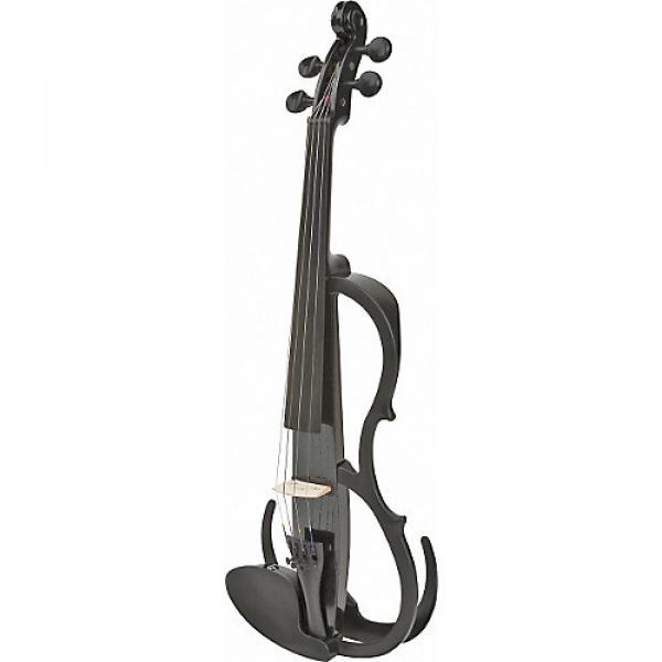 Yamaha SV-150 Silent Practice Violin Black Sparkle Instrument Only #1 image