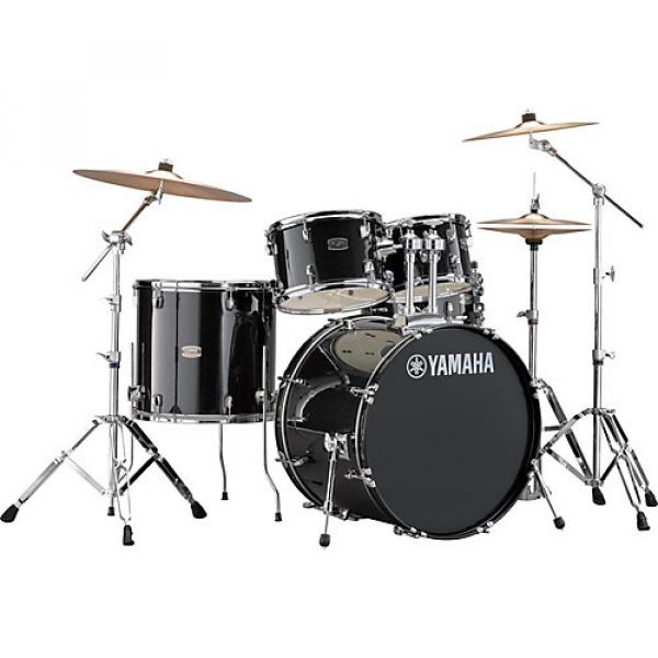 Yamaha Rydeen 5-Piece Shell Pack with 22 in. Bass Drum Black Glitter #1 image