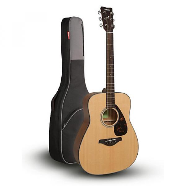 Yamaha FG800 Folk Acoustic Guitar Natural with Road Runner RR1AG Gig Bag #1 image