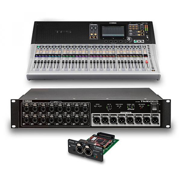 Yamaha TF5 32-Ch Digital Mixer with Tio1608-D Dante Stage Box and Expansion Card #1 image