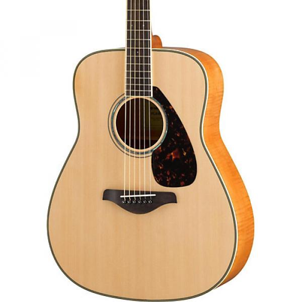 Yamaha FG840 Dreadnought Acoustic Guitar Natural #1 image