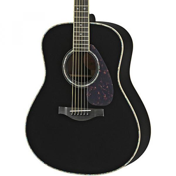 Yamaha LL16DR L Series Solid Rosewood/Spruce Dreadnought Acoustic-Electric Guitar Black #1 image